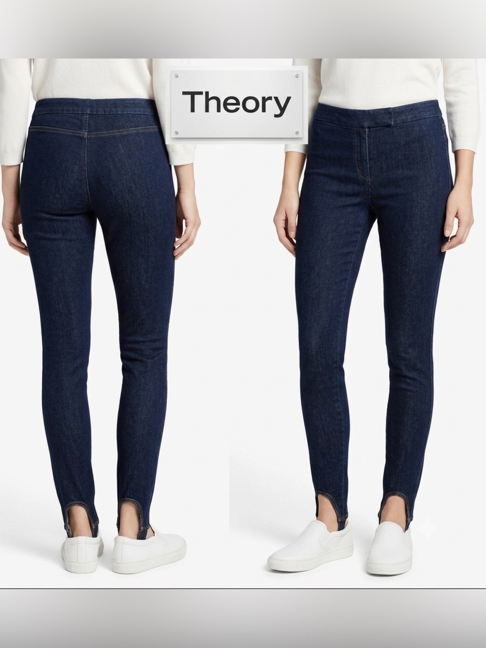 Theory Vintage Stretch Stirrup Jeans 10